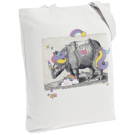 Холщовая сумка Big Dream, молочно-белая купить с нанесением логотипа оптом на заказ в интернет-магазине Санкт-Петербург