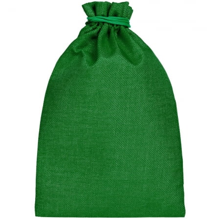 Подарочный мешок Foster Thank, L, зеленый купить с нанесением логотипа оптом на заказ в интернет-магазине Санкт-Петербург