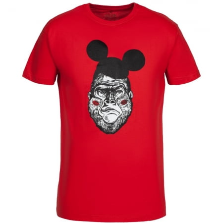 Футболка Monkey Mouse, красная купить с нанесением логотипа оптом на заказ в интернет-магазине Санкт-Петербург