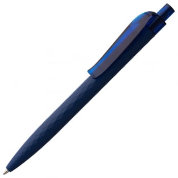 Ручка шариковая Prodir QS01 PRT-T Soft Touch, синяя купить с нанесением логотипа оптом на заказ в интернет-магазине Санкт-Петербург