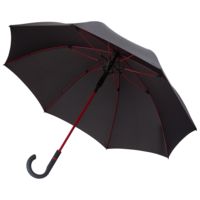 Зонт-трость с цветными спицами Color Style ver.2, красный купить с нанесением логотипа оптом на заказ в интернет-магазине Санкт-Петербург