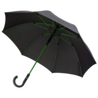 Зонт-трость с цветными спицами Color Style ver.2, зеленое яблоко купить с нанесением логотипа оптом на заказ в интернет-магазине Санкт-Петербург