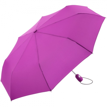Зонт складной AOC, ярко-розовый купить с нанесением логотипа оптом на заказ в интернет-магазине Санкт-Петербург