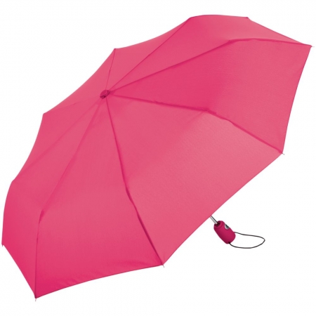 Зонт складной AOC, розовый купить с нанесением логотипа оптом на заказ в интернет-магазине Санкт-Петербург