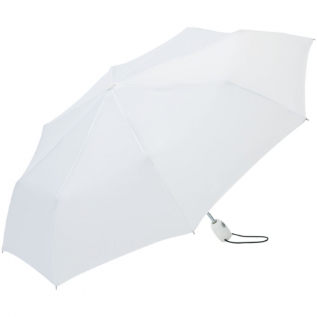 Зонт складной AOC, белый купить с нанесением логотипа оптом на заказ в интернет-магазине Санкт-Петербург