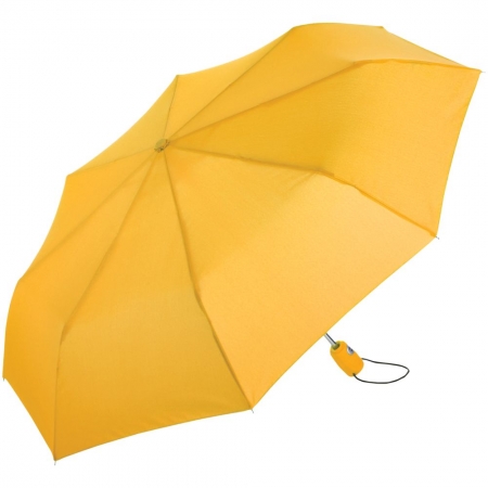 Зонт складной AOC, желтый купить с нанесением логотипа оптом на заказ в интернет-магазине Санкт-Петербург