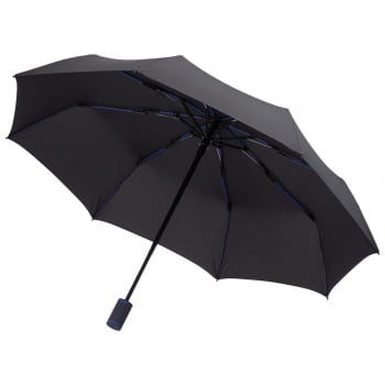 Зонт складной AOC Mini, синий купить с нанесением логотипа оптом на заказ в интернет-магазине Санкт-Петербург