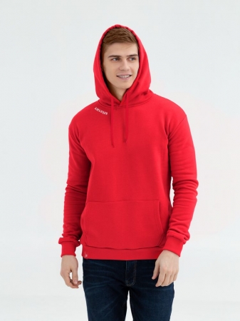 Худи с вышивкой «Амбиции», красное купить с нанесением логотипа оптом на заказ в интернет-магазине Санкт-Петербург