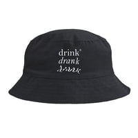 Панама Drunk со светящимся принтом, черная купить с нанесением логотипа оптом на заказ в интернет-магазине Санкт-Петербург