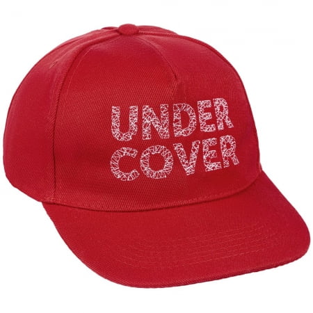 Бейсболка с вышивкой Undercover, красная купить с нанесением логотипа оптом на заказ в интернет-магазине Санкт-Петербург