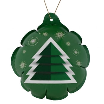 Новогодний самонадувающийся шарик «Елочка», зеленый купить с нанесением логотипа оптом на заказ в интернет-магазине Санкт-Петербург
