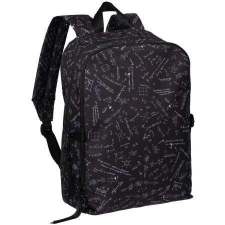 Рюкзак «Примерный», черный купить с нанесением логотипа оптом на заказ в интернет-магазине Санкт-Петербург