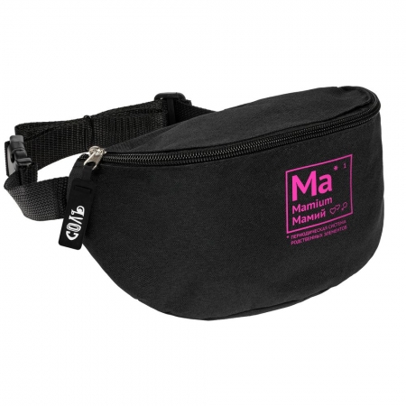Поясная сумка «Мамий», черная купить с нанесением логотипа оптом на заказ в интернет-магазине Санкт-Петербург