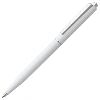 Ручка шариковая Senator Point ver. 2, белая купить с нанесением логотипа оптом на заказ в интернет-магазине Санкт-Петербург