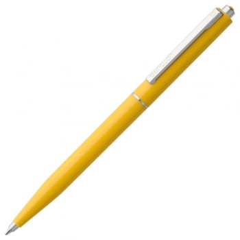 Ручка шариковая Senator Point ver. 2, желтая купить с нанесением логотипа оптом на заказ в интернет-магазине Санкт-Петербург