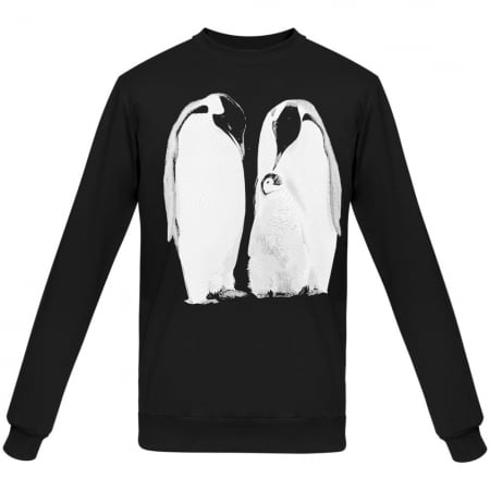 Свитшот Like a Penguin, черный купить с нанесением логотипа оптом на заказ в интернет-магазине Санкт-Петербург