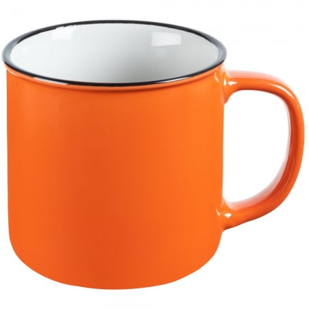 Кружка Dacha, оранжевая купить с нанесением логотипа оптом на заказ в интернет-магазине Санкт-Петербург