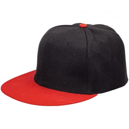 Бейсболка Ben Hope, черная с красным купить с нанесением логотипа оптом на заказ в интернет-магазине Санкт-Петербург