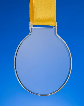 Медаль Perfect Day, с золотистой лентой купить с нанесением логотипа оптом на заказ в интернет-магазине Санкт-Петербург