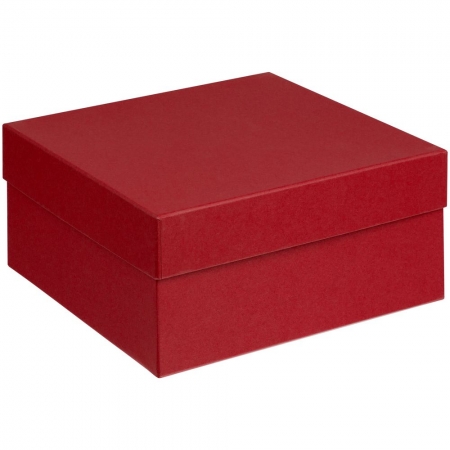 Коробка Satin, большая, красная купить с нанесением логотипа оптом на заказ в интернет-магазине Санкт-Петербург