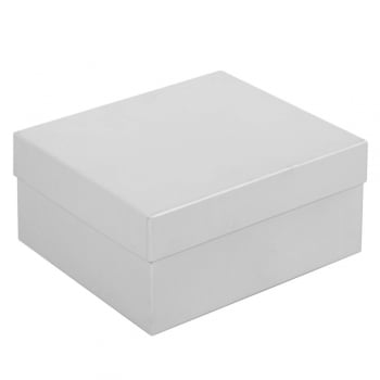 Коробка Satin, большая, белая купить с нанесением логотипа оптом на заказ в интернет-магазине Санкт-Петербург