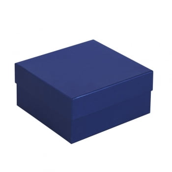 Коробка Satin, малая, синяя купить с нанесением логотипа оптом на заказ в интернет-магазине Санкт-Петербург
