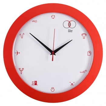 Часы настенные «Бизнес-зодиак. Овен» купить с нанесением логотипа оптом на заказ в интернет-магазине Санкт-Петербург
