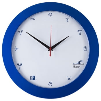 Часы настенные «Бизнес-зодиак. Рак» купить с нанесением логотипа оптом на заказ в интернет-магазине Санкт-Петербург