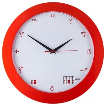 Часы настенные «Бизнес-зодиак. Лев» купить с нанесением логотипа оптом на заказ в интернет-магазине Санкт-Петербург