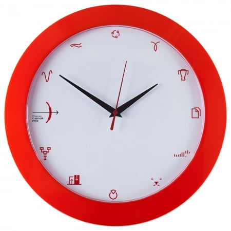 Часы настенные «Бизнес-зодиак. Стрелец» купить с нанесением логотипа оптом на заказ в интернет-магазине Санкт-Петербург