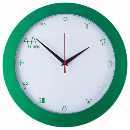 Часы настенные «Бизнес-зодиак. Козерог» купить с нанесением логотипа оптом на заказ в интернет-магазине Санкт-Петербург