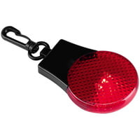 Светоотражатель с подсветкой Watch Out, красный купить с нанесением логотипа оптом на заказ в интернет-магазине Санкт-Петербург