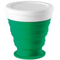 Складной стакан Astrada, зеленый купить с нанесением логотипа оптом на заказ в интернет-магазине Санкт-Петербург