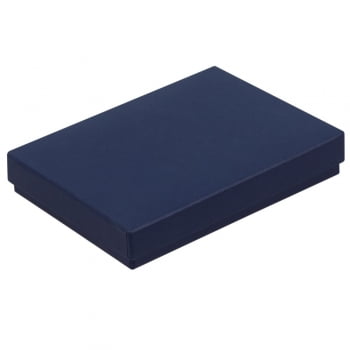 Коробка Slender, большая, синяя купить с нанесением логотипа оптом на заказ в интернет-магазине Санкт-Петербург