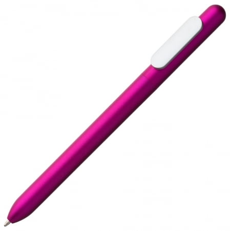 Ручка шариковая Slider Silver, розовая купить с нанесением логотипа оптом на заказ в интернет-магазине Санкт-Петербург