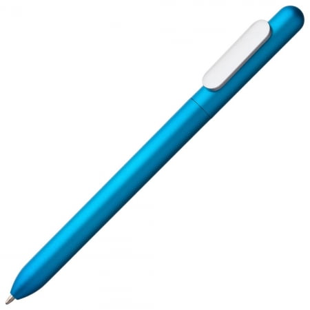 Ручка шариковая Slider Silver, голубая купить с нанесением логотипа оптом на заказ в интернет-магазине Санкт-Петербург