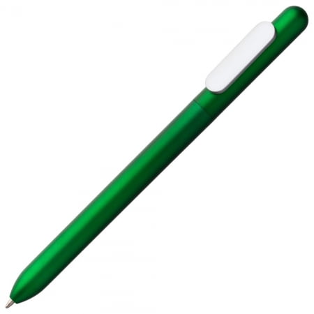 Ручка шариковая Slider Silver, зеленая купить с нанесением логотипа оптом на заказ в интернет-магазине Санкт-Петербург
