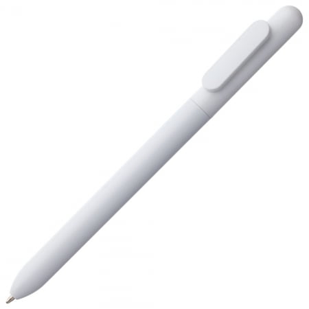 Ручка шариковая Slider, белая купить с нанесением логотипа оптом на заказ в интернет-магазине Санкт-Петербург