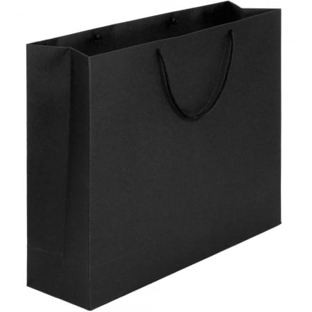 Пакет Ample L, черный купить с нанесением логотипа оптом на заказ в интернет-магазине Санкт-Петербург