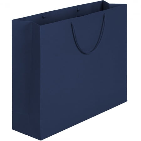 Пакет Ample L, синий купить с нанесением логотипа оптом на заказ в интернет-магазине Санкт-Петербург