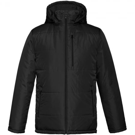 Куртка Unit Tulun, черная купить с нанесением логотипа оптом на заказ в интернет-магазине Санкт-Петербург