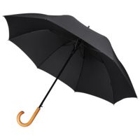 Зонт-трость Classic, черный купить с нанесением логотипа оптом на заказ в интернет-магазине Санкт-Петербург