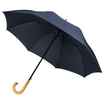 Зонт-трость Unit Classic, темно-синий купить с нанесением логотипа оптом на заказ в интернет-магазине Санкт-Петербург