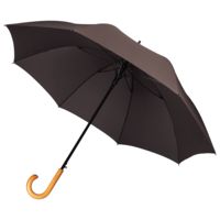 Зонт-трость Classic, коричневый купить с нанесением логотипа оптом на заказ в интернет-магазине Санкт-Петербург