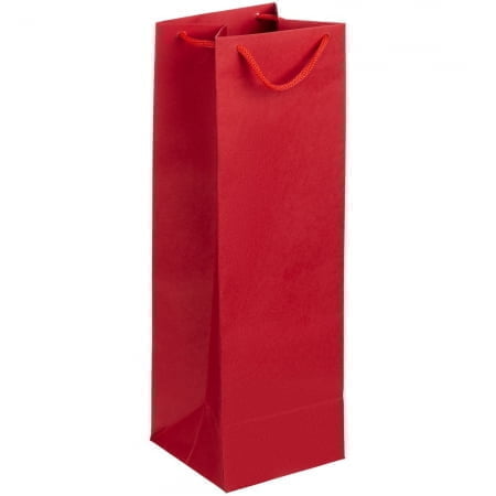 Пакет под бутылку Vindemia, красный купить с нанесением логотипа оптом на заказ в интернет-магазине Санкт-Петербург