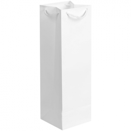 Пакет под бутылку Vindemia, белый купить с нанесением логотипа оптом на заказ в интернет-магазине Санкт-Петербург