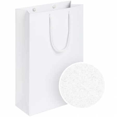Пакет Eco Style, белый купить с нанесением логотипа оптом на заказ в интернет-магазине Санкт-Петербург