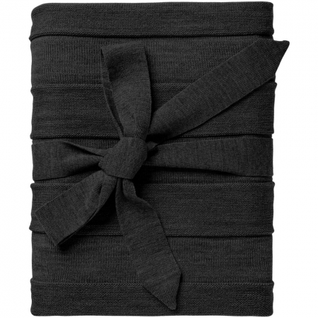 Плед Pleat, темно-серый меланж купить с нанесением логотипа оптом на заказ в интернет-магазине Санкт-Петербург