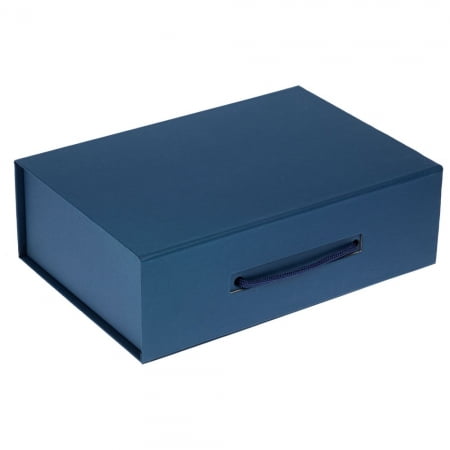 Коробка Matter, синяя купить с нанесением логотипа оптом на заказ в интернет-магазине Санкт-Петербург