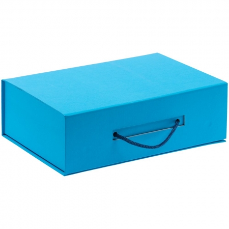 Коробка Matter, голубая купить с нанесением логотипа оптом на заказ в интернет-магазине Санкт-Петербург